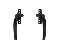 Manilla recta universal, Paquete de cerradura manija un solo punto universal for ventana y puerta aleación aluminio 2 multicolores(Black- Classical)