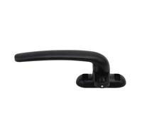 Manilla recta universal, Reemplazo de manija ventana cuadrada aleación aluminio multicolor for el marco hacia afuera(Black Left B)