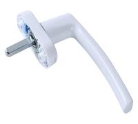 Manilla recta universal, Reemplazo de manija ventana cuadrada aleación aluminio multicolor for el marco hacia afuera(White a)