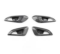 Manilla Tirador Lateral Compatible con Chevrolet Compatible con Trax 2024-25 (4 piezas) - Cubierta de manija interior de puerta (lado izquierdo) fundas de manija para puerta Trim(Carbon Door Bowl)