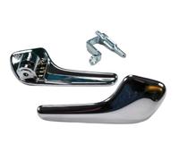 Manilla Tirador Lateral Manija de puerta cromada izquierda y derecha para Opel Corsa D (2006-2014) Mk3/Hatchback (lado del conductor)(1 pair)