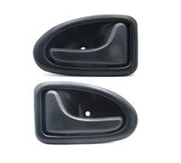 Manilla Tirador Lateral Manija interior de puerta de coche para Renault Megane I (1995-2002), Clio II (1998-2008), Scenic I (1999-2005), Trafic II (2001-2014) Manija de puerta exterior(1 Pair Black)