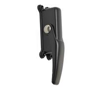 Manilla Trabilla Alta 500 Zamak - Cierre Puerta Ventana - Negro | Zamak, cierre de seguridad, 4 trabillas y 2 gafas, 4 tornillos, necesita varilla aparte, puertas y ventanas