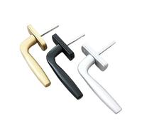 Manilla Ventana Aluminio 1 Uds. Manija de eje cuadrado ventana abatible de aluminio 7*7mm manija cuadrada caja de bloqueo de mejora del hogar soporte de bloqueo de manija de transmisión Manillas con c