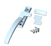 Manilla Ventana Hebilla de bloqueo de manija de puerta, herrajes for ventanas de aleación de Zinc de siete caracteres, apertura y ventana de acero y plástico grueso Manilla Puerta Ventana(Left 1pcs)