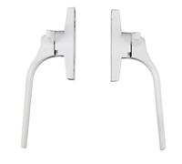 Manilla Ventana Pestillos de manija ventana abatible aleación aluminio, hebilla bloqueo puerta abierta plástico y acero, piezas repuesto, tapón(Right)