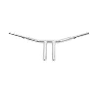 Manillar 8 pulgadas 10 pulgadas 12 pulgadas Rise T Bar 1,5 pulgadas Fat Fit Compatible con Heritage Softail Deluxe Fat Boy Sport Street Bob Low Rider 18 24(10 inch Chrome)