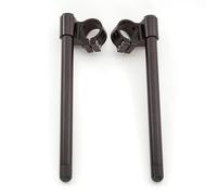 Manillar Abrazadera Elevadores 33 35 36 37 41 43 45 46 47 48 50 51 52 53 54 MM Abrazadera Elevadora Elevada Manillar Motocicleta Manillar Clip En Horquilla(Riser Black 43mm)