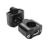 Manillar Abrazadera Elevadores Abrazaderas Elevadoras Manillar para Barra Gruesa Universal Accesorios para Manillar De Motocicleta 7/8" 11/8" 28 Mm 22 Mm(Black)