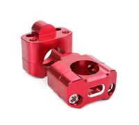 Manillar Abrazadera Elevadores Abrazaderas Elevadoras Manillar para Barra Gruesa Universal Accesorios para Manillar De Motocicleta 7/8" 11/8" 28 Mm 22 Mm(Red)