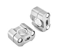 Manillar Abrazadera Elevadores para CRF300L para CRF250L para CRF 230 450L para CRF250F 250450 R X 150 300L Adaptador Elevadores De Manillar De 22 Mm 28 Mm(Silver,22 Mm)