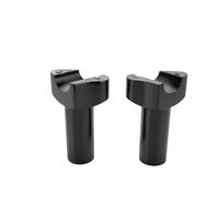 Manillar Abrazadera Elevadores para Dyna para Street para Bob para Softail para Sportster Elevadores Manillar Recto 3,5 Pulgadas Base Recta(Black)