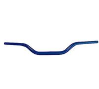 Manillar Accossato Azul en aluminio por Fantic Caballero dal 2013 al 2023, diámetro 28,5 mm, curva media