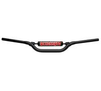 Manillar accossato fabricado en Italia mx-enduro d.22, derbi senda r x race 50 cc (2004-2005), color negro, con travesaño y protector naranja (sh5a)
