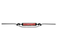 Manillar Accossato Made in Italy D.22, Suzuki > DRZ 400 E 400 cc (2000-2005), color plateado y parachoques azul (SH4B)