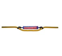 Manillar Accossato Made in Italy D.28, KTM > EXC RACING SIX-DAYS 450 cc (2003-2007), color oro sez. Variable con colcha y protector de cuello azul (SH4B)