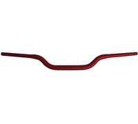 Manillar Accossato Rojo en aluminio por Husqvarna SM R dal 2010 al 2012, diámetro 28 mm, curva media