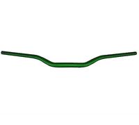 Manillar Accossato Verde en aluminio por Aprilia SXV550 dal 2006 al 2009, diámetro 28 mm, curva baja