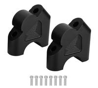 Manillar Adaptador Kit Elevador De Manillar para Motocicleta para R1250GS Adventure R1200GS LC ADV 1200 ADV 2016-2021 Negro/Plata, Ajustador 32 Mm(Negro)