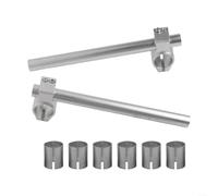 Manillar ajustable con clip para motocicleta de 26 mm, 30 mm, 31 mm | Fork Tube Racing Bar Aleación de aluminio Ajuste para ATV para scooter Dirt For Bike Negro Oro Rojo (plata)