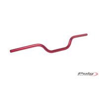 Manillar cilíndrico universal Puig 6242 22mm / altura de 76mm Rojo