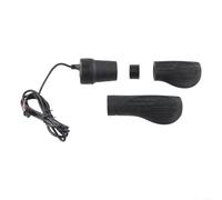 Manillar de acelerador de media vuelta de 3 pines 5 V para bicicleta eléctrica de 22 mm y scooters, negro, 1 par (conector SM)