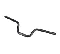 Manillar de aleación de aluminio para bicicleta, color negro, 25,4 mm de diámetro, 580 mm de longitud para una conducción cómoda (elevación de 120 mm)