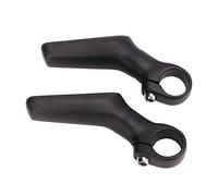Manillar de bicicleta de montaña Extremos de barra 1 par Fibra de carbono 3K Forma de L Extremos de barra de bicicleta de carretera ergonómicos para manillar de bicicleta de 22,2 (mate)