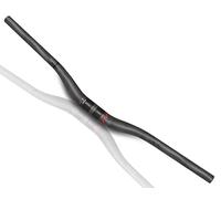 Manillar de bicicleta de montaña, MTB, 680 mm, carbono, doble altura, rojo, 3K mate, doble altura, ligero, plano, cuesta abajo, Fixie BMX, 31,8 mm
