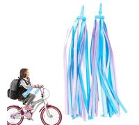 Manillar de bicicleta para niños - 25 cm/9,84 pulgadas 1 pieza con cable de remolque arcoíris, cinta con borlas de colores, ropa para niñas y niños | Accesorios para bicicletas, bicicletas, scooters y