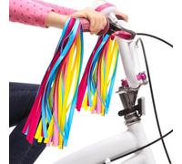 Manillar de bicicleta para niños - 25 cm/9,84 pulgadas 1 pieza con cable de remolque arcoíris, cinta con borlas de colores, ropa para niñas y niños | Accesorios para bicicletas, bicicletas, scooters y