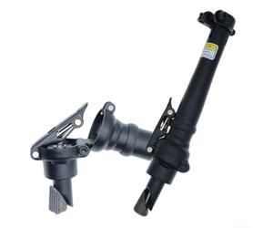 Manillar de bicicleta plegable de 14 pulgadas con hebilla para bicicletas eléctricas y scooters, material resistente (negro a la izquierda)