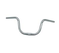 Manillar de bicicleta plegable de aleación de aluminio de 60 cm de longitud y 25,4 mm de diámetro, universal para bicicletas de carretera y montaña, plateado
