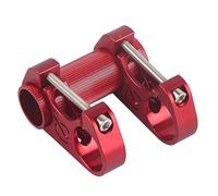 Manillar de bicicleta plegable de doble vástago ajustable ultraligero DoubleStem para entusiastas del ciclismo (Roja)