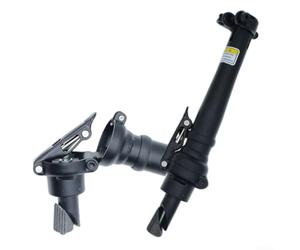 Manillar de bicicleta plegable eléctrico de 14 pulgadas con elevador plegable y hebilla, diseñado para instalación vertical en scooters y bicicletas plegables (plegado negro derecho)