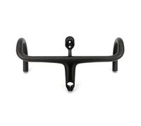 Manillar de carbono para bicicleta de carretera Manillar y potencia de fibra de carbono UD for bicicleta de carretera de 265 g con tubo redondo integrado y luz de manillar de 380-440 mm(400x120mm)