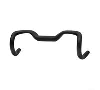 Manillar de carretera de carbono acampanado de 31,8 mm, 380 mm | La forma de lágrima reduce la tensión, abrazadera de 31,8 mm, ancho de 380 mm, ideal para comodidad y control de larga