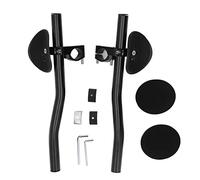 Manillar de descanso dividido para bicicleta, reposabrazos de bicicleta de aleación de aluminio, barra de relajación TT con almohadilla de esponja para conducción de larga