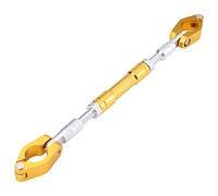 Manillar de equilibrio para motocicleta, soporte universal de aleaci¨®n de aluminio, ajustable, barra de palanca para moto, equilibrio, cross, manillar reforzado, barra de palanca (dorada)