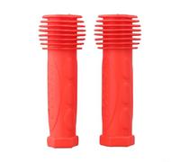 Manillar de goma suave para niños para bicicletas 22mm cómodo diseño antideslizante para jóvenes jinetes (rojo)