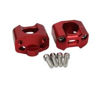 Manillar de motocicleta de 1-1/8 ", 28mm, barra de mango ancho de 800mm for paquete Bar Pit Pro Universal Racing Dirt Pit Bike Motocross(B Red)