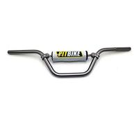 Manillar de motocicleta de 22 mm con almohadilla de espuma para CRF YZF KXF KLX RMZ DRZ Dirt Pit Bike uso T6-6061 aluminio (gris)