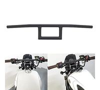 Manillar de motocicleta de 22 mm de 7/8 pulgadas de caja de ventana estilo ataque manillar universal para la mayoría de los cruceros Bobber Bike Cafe Racer o cualquier aplicación personalizada negro