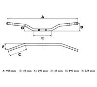 TRW MCL133SC Manillar cromo