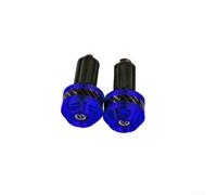 Manillar de motocicleta Peso final de aleación bloque de equilibrio para bicicleta Scooter extremos de barra Amortiguador de vibración oro negro azul rojo titanio acabado par (BWQ-055 azul)