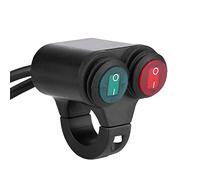 Manillar de motocicleta universal de 22 mm Faros delanteros de freno Luces antiniebla Bocina Interruptor de botón de control doble para manillares de 22 mm de diámetro Interruptor(re)