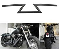 Manillar de motocicleta Z Bars 22mm 7/8 "manillar de arrastre universal para Sportster Cruiser XL 883 1200 Custom Chopper Softail Dyna Street Bob negro