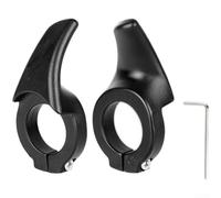 Manillar de nailon con forma de bocina para bicicleta de montaña con llave hexagonal, se adapta a manillares redondos de 22,2 mm, diseño ergonómico para una conducción cómoda (diputado corto)