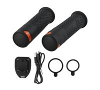 Manillar de scooter eléctrico con intermitente izquierdo y derecho para Xiaomi M365 Pro 1S Pro 2 Mi3 antideslizante silicona ABS 135 mm negro gris visibilidad noche seguridad fácil montaje 286 g