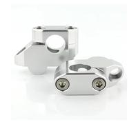 Manillar Elevación Para FZ1 Para FZ6 Para Fazer Para MT-15 Para XJR 400 Elevador Manillar 22 Mm Y 7/8" Movido Hacia Atrás Elevadores Montaje Manillar Alzas Manillar(Silver)